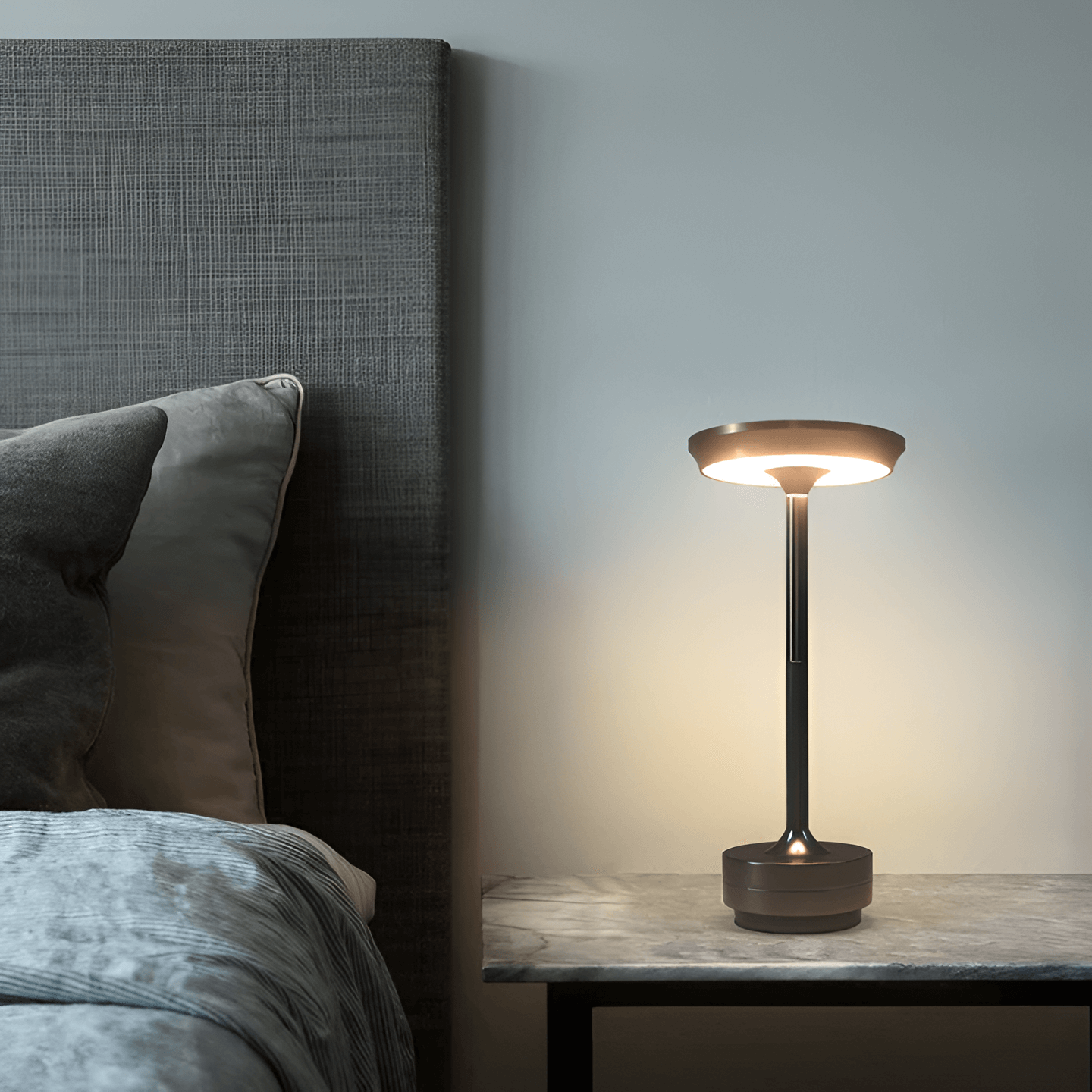 Lampe de table - Sans fil et rechargeable - Eclairage LED d'ambiance