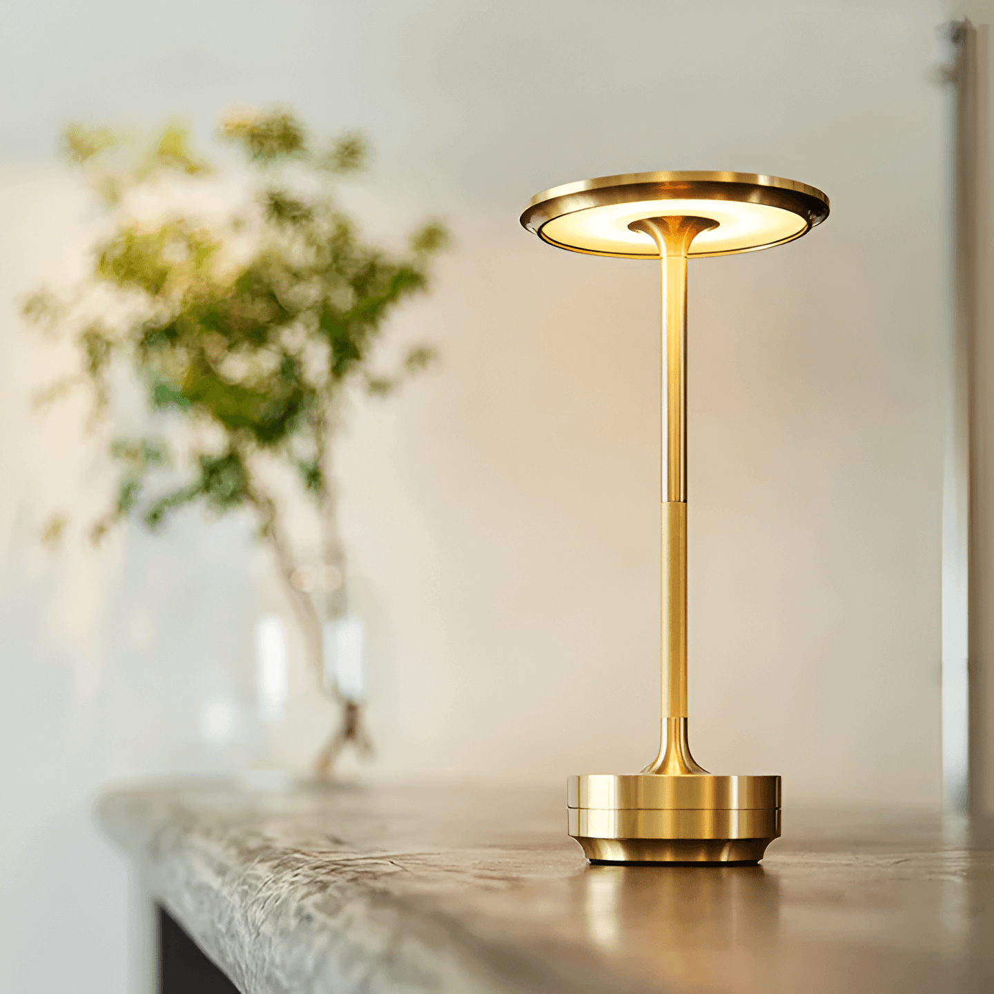 Lampe de table - Sans fil et rechargeable - Eclairage LED d'ambiance