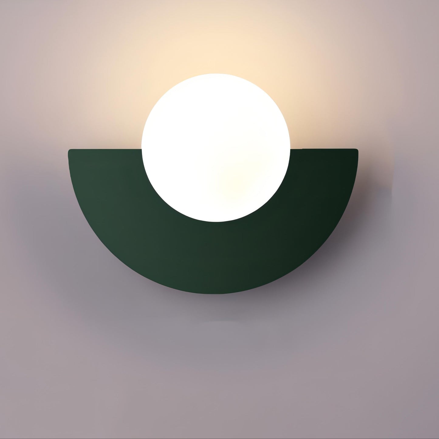 Applique murale - Style nordique - Luminaire design en demi-cercle
