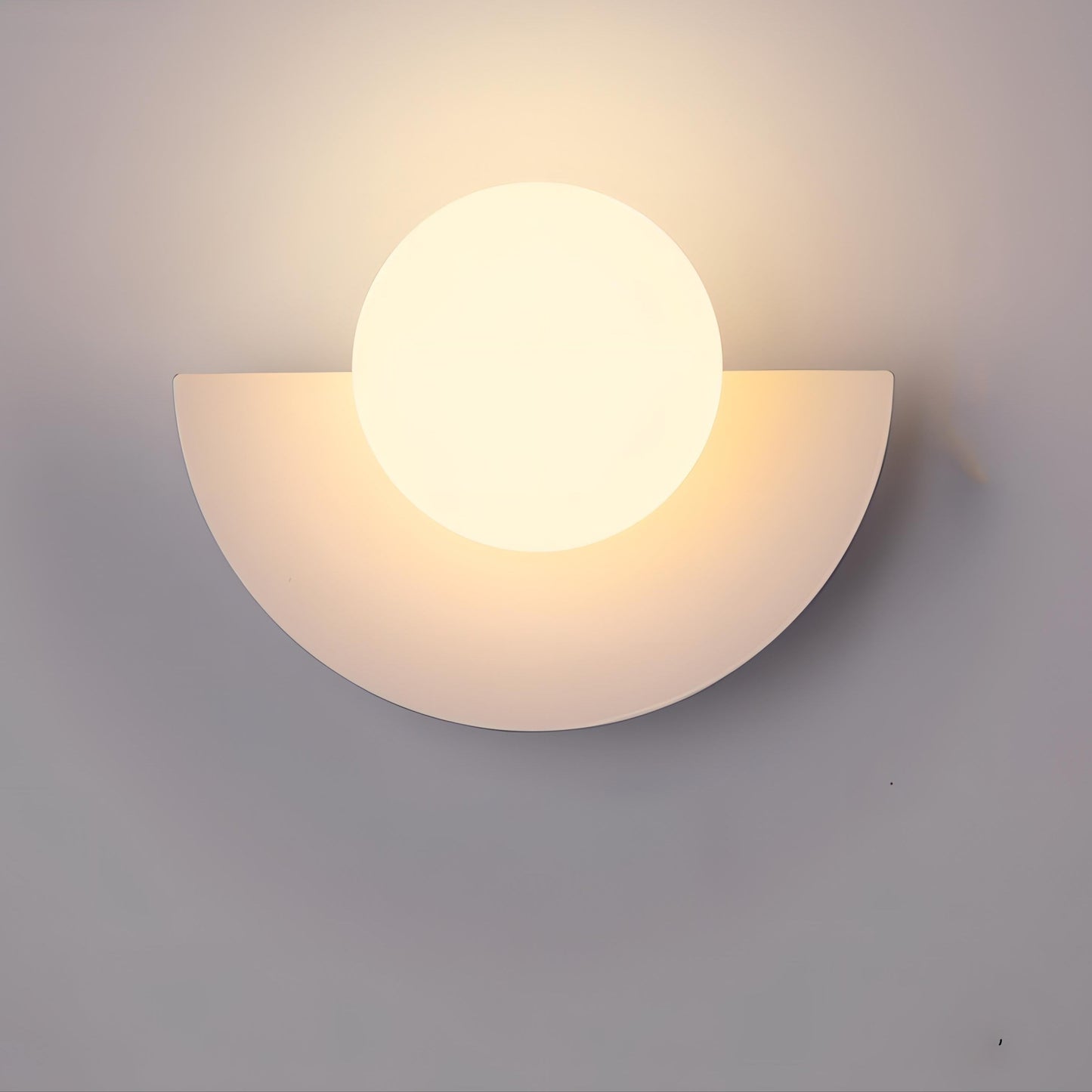 Applique murale - Style nordique - Luminaire design en demi-cercle