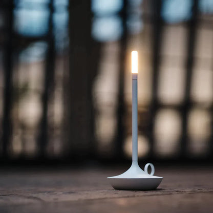 Bougie - Lampe de table élégante en métal et verre - Ambiance chic