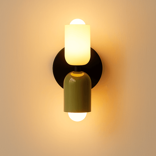 Lampe murale - Style vintage - Fixation décorative à double tête