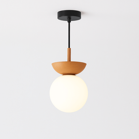 Plafonnier japonais en bois - Éclairage élégant et zen pour votre intérieur