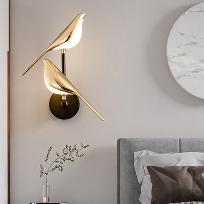 Applique Murale Moderne en Forme d'Oiseaux - Éclairage Design et Élégant