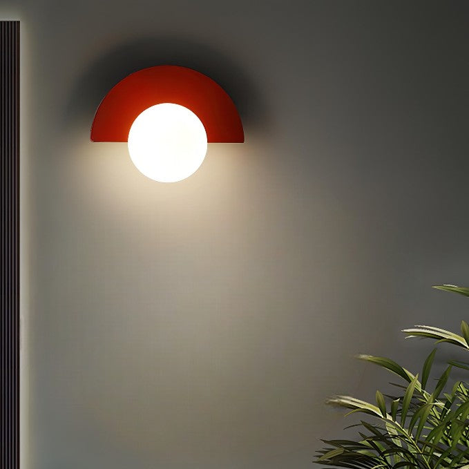 Applique murale - Style nordique - Luminaire design en demi-cercle
